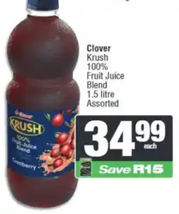 Spar Clover Krush 100% Fruit Juice Blend Assorted offer