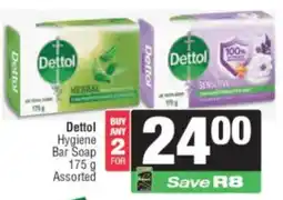 Spar Dettol Hygiene Bar Soap Assorted offer