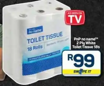 Pick n Pay Hypermarket PnP no name 2 Ply White Toilet Tissue offer