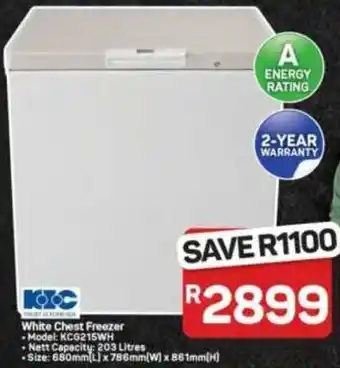 Pick n Pay Hypermarket KIC White Chest Freezer offer