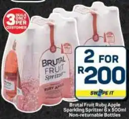 Pick n Pay Hypermarket Brutal Fruit Ruby Apple Sparkling Spritzer offer