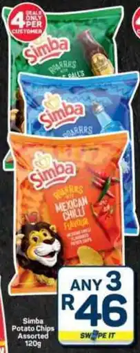 Pick n Pay Hypermarket Simba Potato Chips Assorted offer