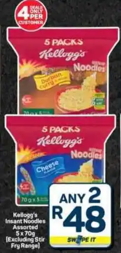 Pick n Pay Hypermarket Kellogg's Insant Noodles Assorted offer