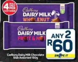 Pick n Pay Hypermarket Cadbury Dairy Milk Chocolate Slab Assorted offer