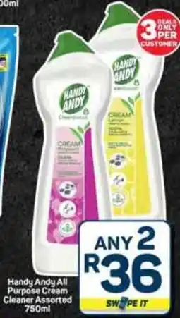 Pick n Pay Hypermarket Handy Andy All Purpose Cream Cleaner Assorted offer