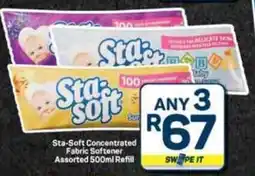 Pick n Pay Hypermarket Sta-Soft Concentrated Fabric Softener Assorted Refill offer