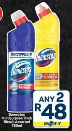 Pick n Pay Hypermarket Domestos Multipurpose Thick Bleach Assorted offer