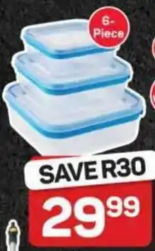 Pick n Pay Hypermarket Otima Two Tone Square Foodsavers Set Assorted Colours offer