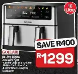 Pick n Pay Hypermarket GOLDAIR Digital Dual Air Fryer offer
