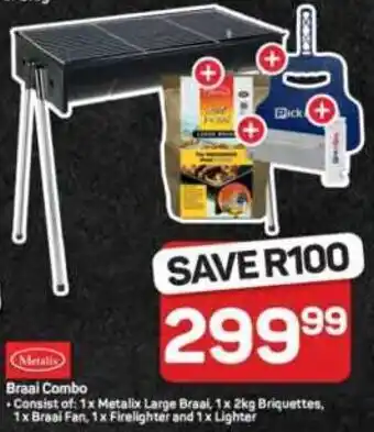 Pick n Pay Hypermarket Metalix Braai Combo offer