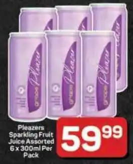 Pick n Pay Hypermarket Pleazers Sparkling Fruit Juice Assorted offer