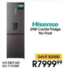 Hirsch's Hisense Combi Fridge No Frost offer