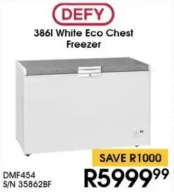 Hirsch's DEFY White Eco Chest Freezer offer
