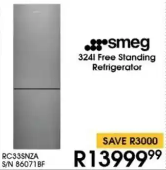 Hirsch's Smeg Free Standing Refrigerator offer