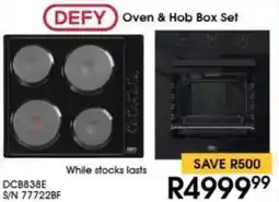 Hirsch's DEFY Oven & Hob Box Set offer