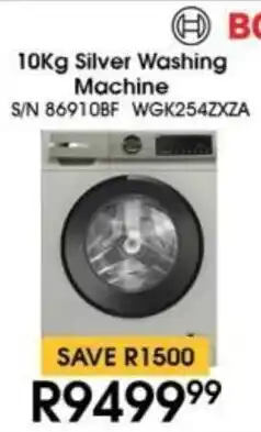 Hirsch's BOSCH Silver Washing Machine offer