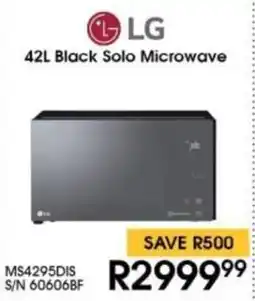 Hirsch's LG Black Solo Microwave offer
