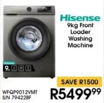 Hirsch's Hisense Front Loader Washing Machine offer