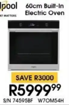 Hirsch's Whirlpool 60cm Built-In Electric Oven offer