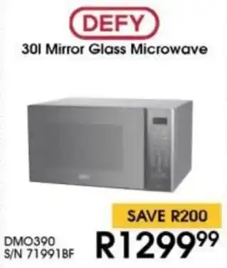 Hirsch's DEFY Mirror Glass Microwave offer