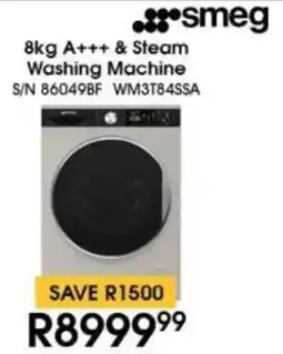 Hirsch's Smeg A+++ & Steam Washing Machine offer