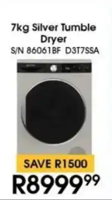 Hirsch's Smeg Silver Tumble Dryer offer