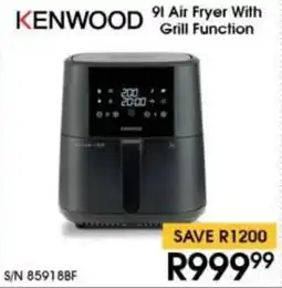 Hirsch's KENWOOD Air Fryer With Grill Function offer