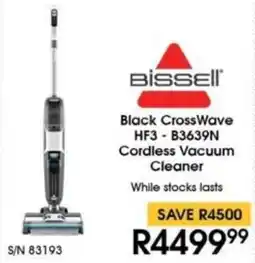 Hirsch's Bissell Black CrossWave Cordless Vacuum Cleaner offer