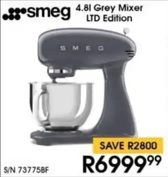 Hirsch's Smeg Grey Mixer LTD Edition offer