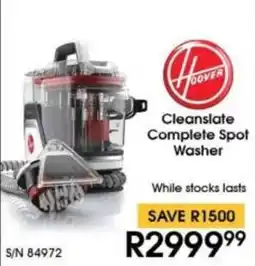Hirsch's Hoover Cleanslate Complete Spot Washer offer
