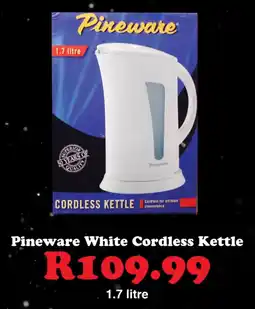 Check Save Pineware White Cordless Kettle offer