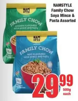 Boxer NAMSTYLE Family Chow Soya Mince & Pasta Assorted offer