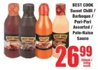 Boxer BEST COOK Sweet Chilli/ Barbeque/ Peri-Peri Assorted/ Pele-Naise Sauce offer