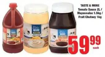 Boxer TASTE & MORE Tomato Sauce/ Mayonnaise/ Fruit Chutney offer