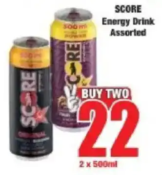Boxer SCORE Energy Drink Assorted offer