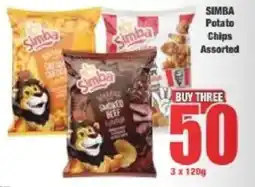Boxer SIMBA Potato Chips Assorted offer