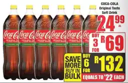 Boxer COCA-COLA Original Taste Soft Drink offer
