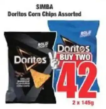 Boxer SIMBA Doritos Corn Chips Assorted offer