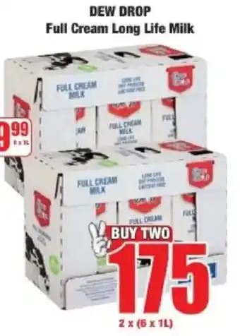 Boxer DEW DROP Full Cream Long Life Milk offer