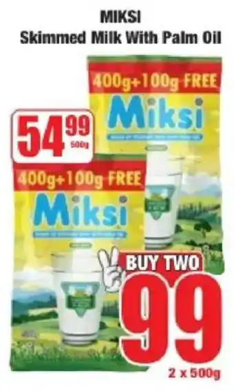 Boxer MIKSI Skimmed Milk With Palm Oil offer
