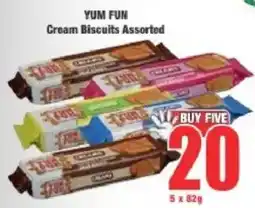 Boxer YUM FUN Cream Biscuits Assorted offer