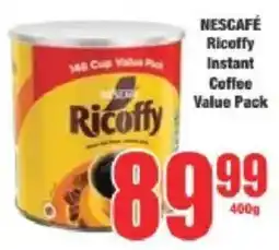 Boxer NESCAFÉ Ricoffy Instant Coffee Value Pack offer
