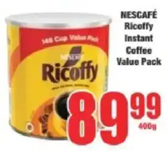 Boxer NESCAFÉ Ricoffy Instant Coffee Value Pack offer