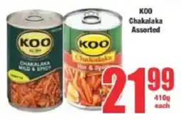 Boxer KOO Chakalaka Assorted offer