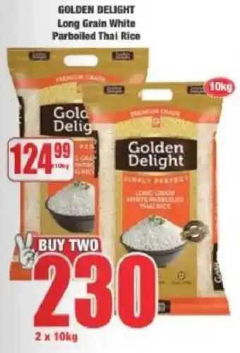 Boxer GOLDEN DELIGHT Long Grain White Parboiled Thai Rice offer