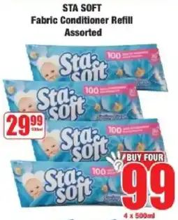 Boxer STA SOFT Fabric Conditioner Refill Assorted offer