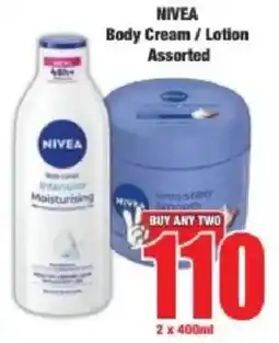 Boxer NIVEA Body Cream/ Lotion Assorted offer