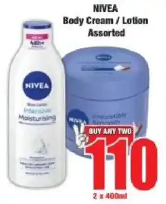 Boxer NIVEA Body Cream/ Lotion Assorted offer