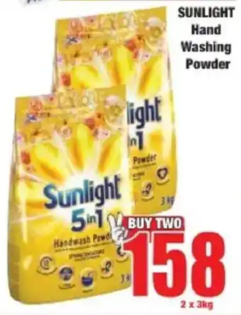 Boxer SUNLIGHT Hand Washing Powder offer