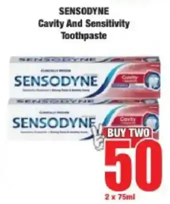 Boxer SENSODYNE Cavity And Sensitivity Toothpaste offer